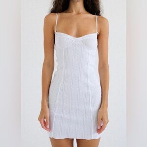 Cou Cou intimates white Balconette Dress NWT